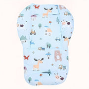 Child Seat Cushion Light Blue Soft Polyester Fiber for Dining Chairs and Strollers