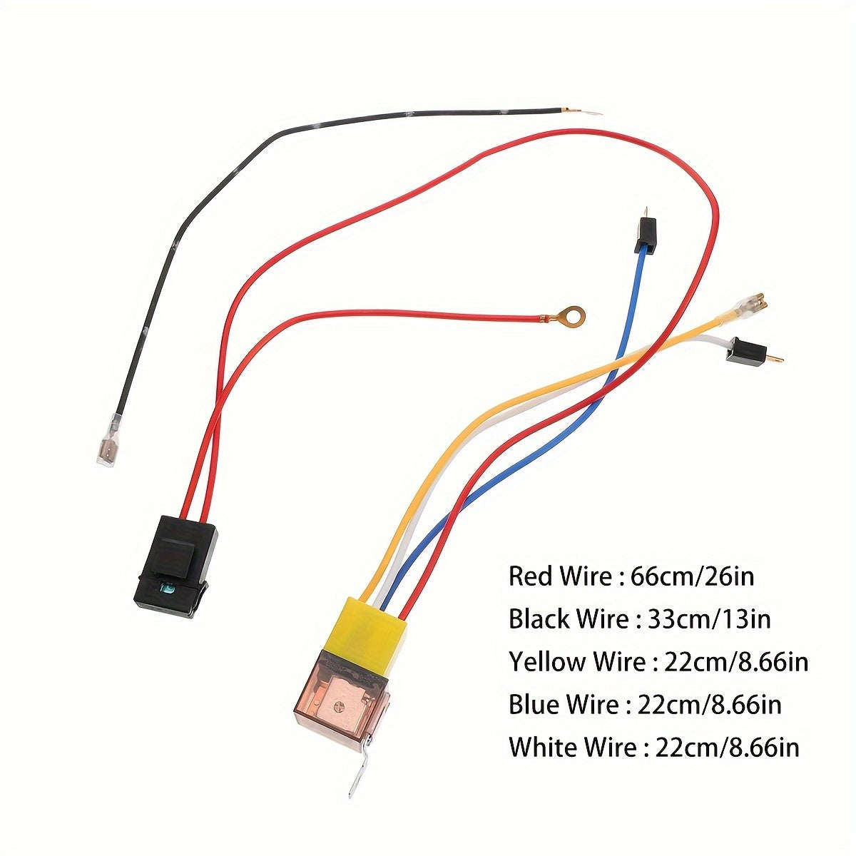 Universal 12V Havo Horn Relay Kiti va Simli Uzatkichlar Avtomobil, Yuk mashinalari uchun