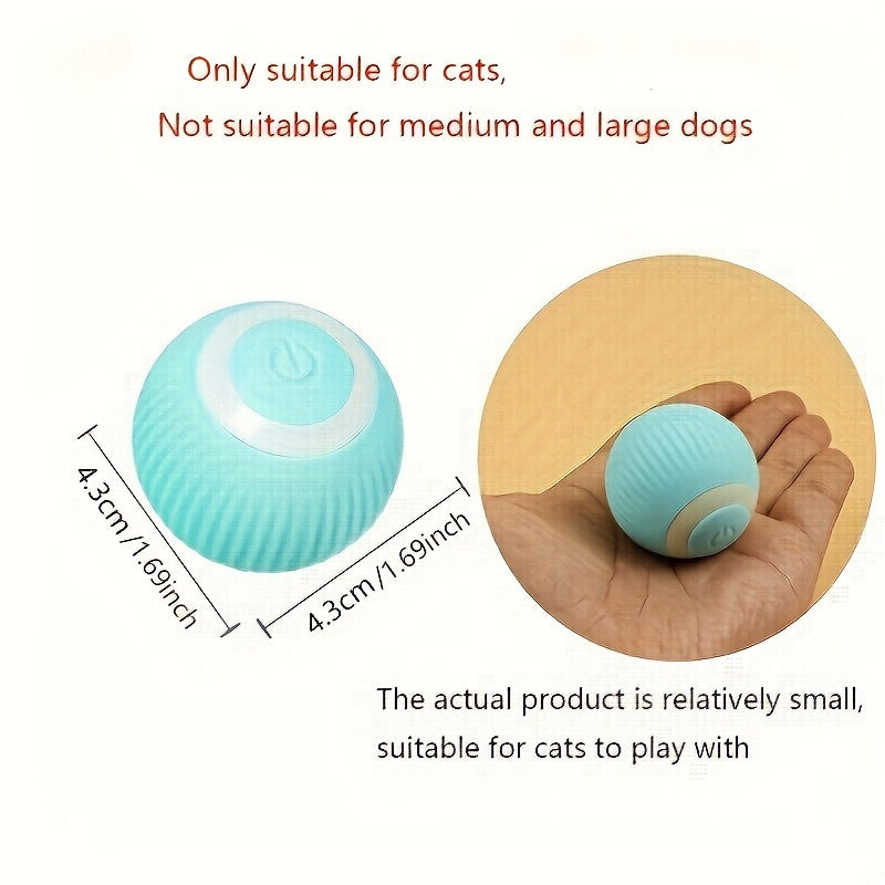 Electric Smart Cat Toy Ball USB Rechargeable Automatic Moving Small Cats and Dogs