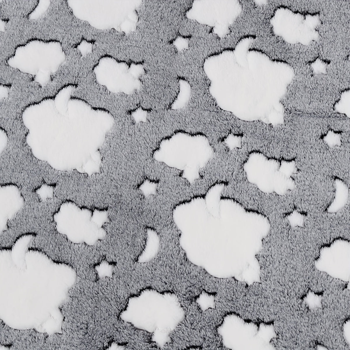 Autumn Winter Star Cloud Pattern Plush Blanket for Cold Nights and Air Conditioning