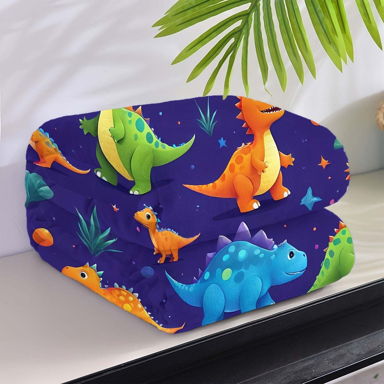 Dinosaur Fleece Blanket Cozy All-Season Warmth for Kids and Adults
