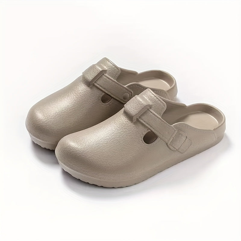 Women's EVA Slides Durable Indoor Outdoor Slippers Black White Gray