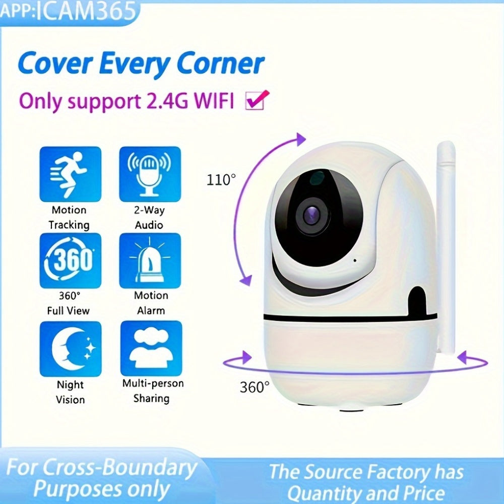 Wireless Security Camera with Night Vision Two-Way Audio Home Monitoring