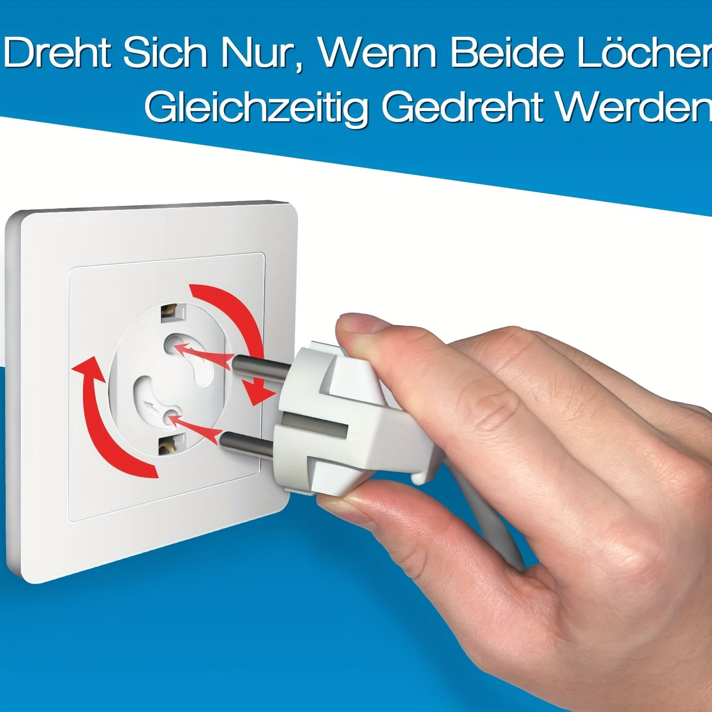 Cubiertas de enchufes de estándar europeo para la seguridad infantil, juegos de 4 u 8