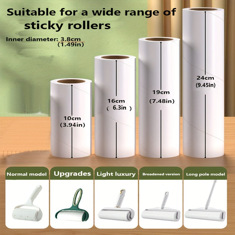 Portable Lint Remover with Sticky Sheets and Reusable Refills for Clothes Furniture and Car Cleaning