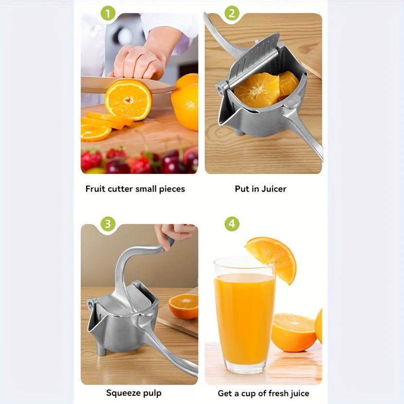 Manual Fruit Juicer for Oranges Lemons Pomegranates Compact Kitchen Bar Use