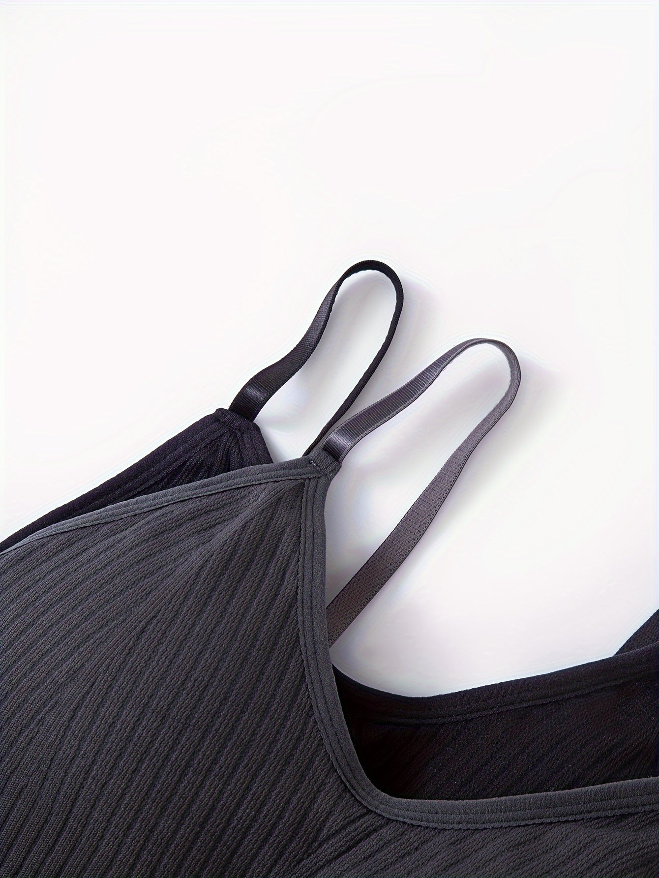 Women's Padded V-Neck Cami Top in Cotton with Adjustable Straps