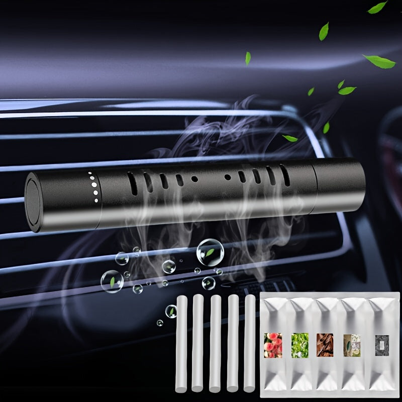 6 dona Avtomobil havo tozalash uchun vent kliplar metall diffuzor, 5 ta to'ldiruvchi bilan, uzoq davom etadigan hidi