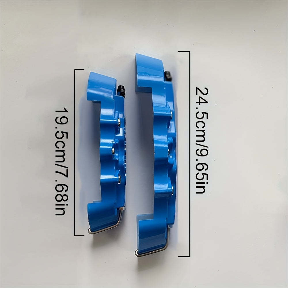4Pcs Tormoz Kaliper Qopqog'lari Yuqori Haroratga Qarshi Muntazam Avtomobil Disk Dekoratsiyasi 38.1-43.18 sm