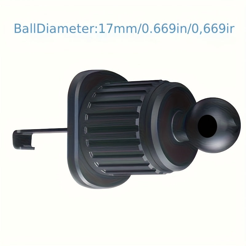 Magnitli avtomobil telefon tutqichi 360° buriladigan havo ventili paneli o'rnatgich qora