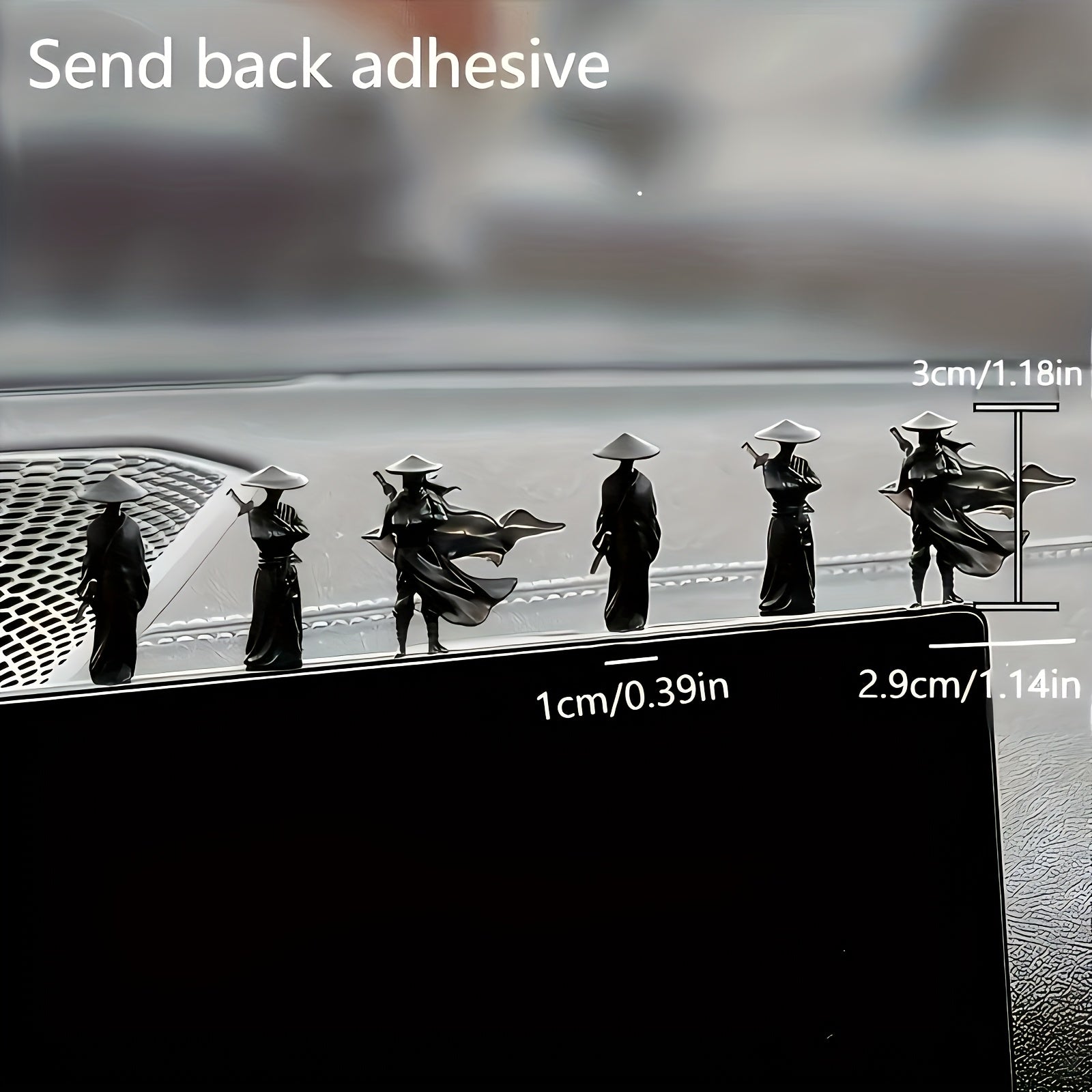 6 dona Avtomobil ichki bezak aksessuarlari markaziy konsol stikerlari kundalik foydalanish uchun