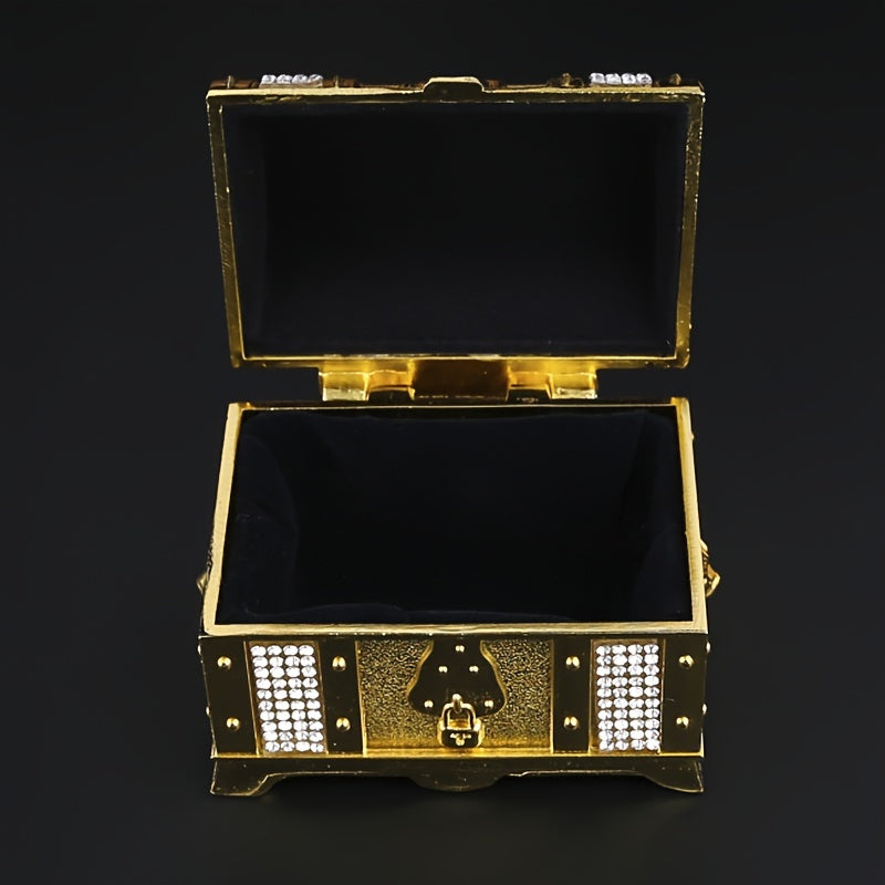 Ретро металлический пиратский сундук для хранения и подарка