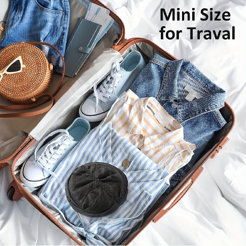 Portable Mesh Laundry Hamper with Handles Collapsible Storage for Dorms Bathrooms and Travel