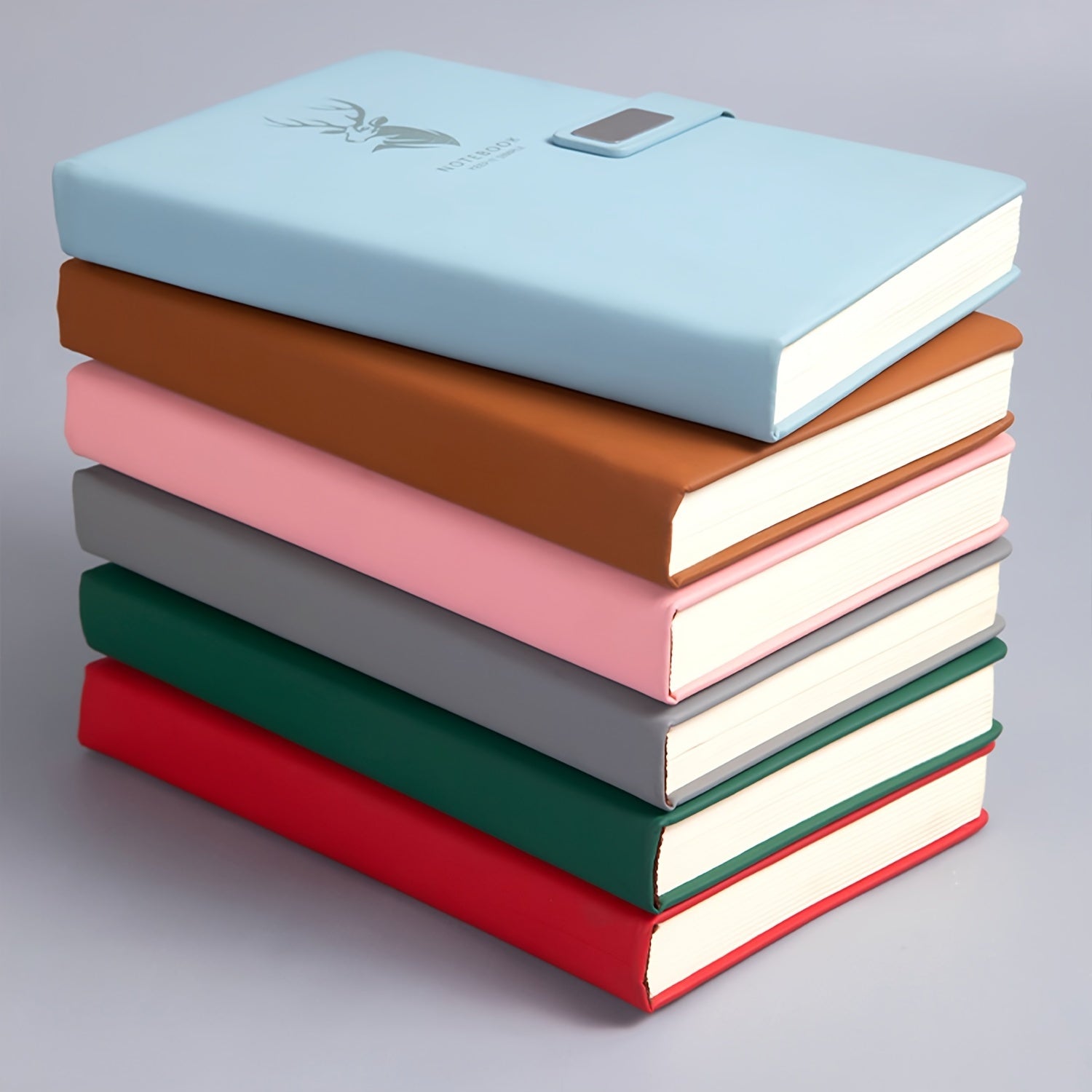 A5 faux charm qog'ozli daftar, magnit yopilishi bilan, 160 sahifa, talabalar va ofis uchun