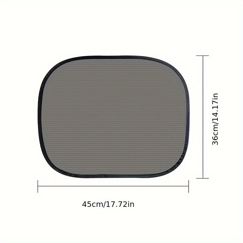 2 dona Avtomobil quyosh nurlari uchun naylon tarmoq orqa shisha UV issiqlik izolyatsiyasi
