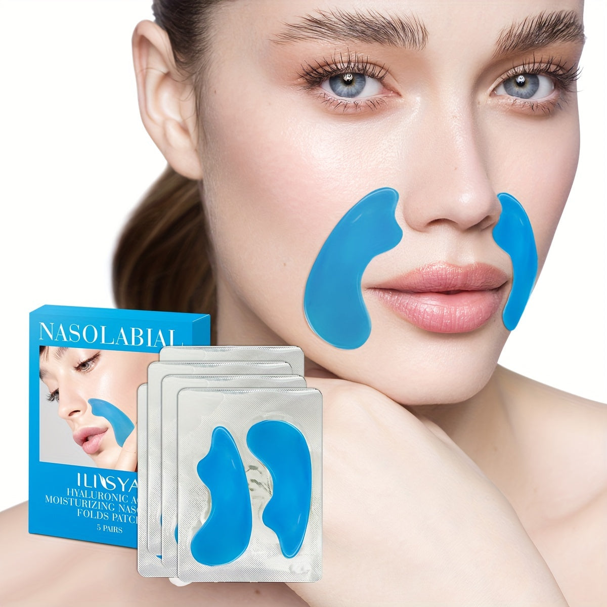 Women Hyaluronic Acid Wrinkle Patches Lifting Firming Mask Sheets