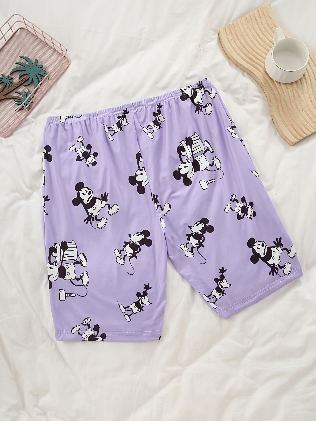 Pack de 4 pantalones cortos de dibujos animados para niñas, algodón suave, verano, casual, para niños pequeños