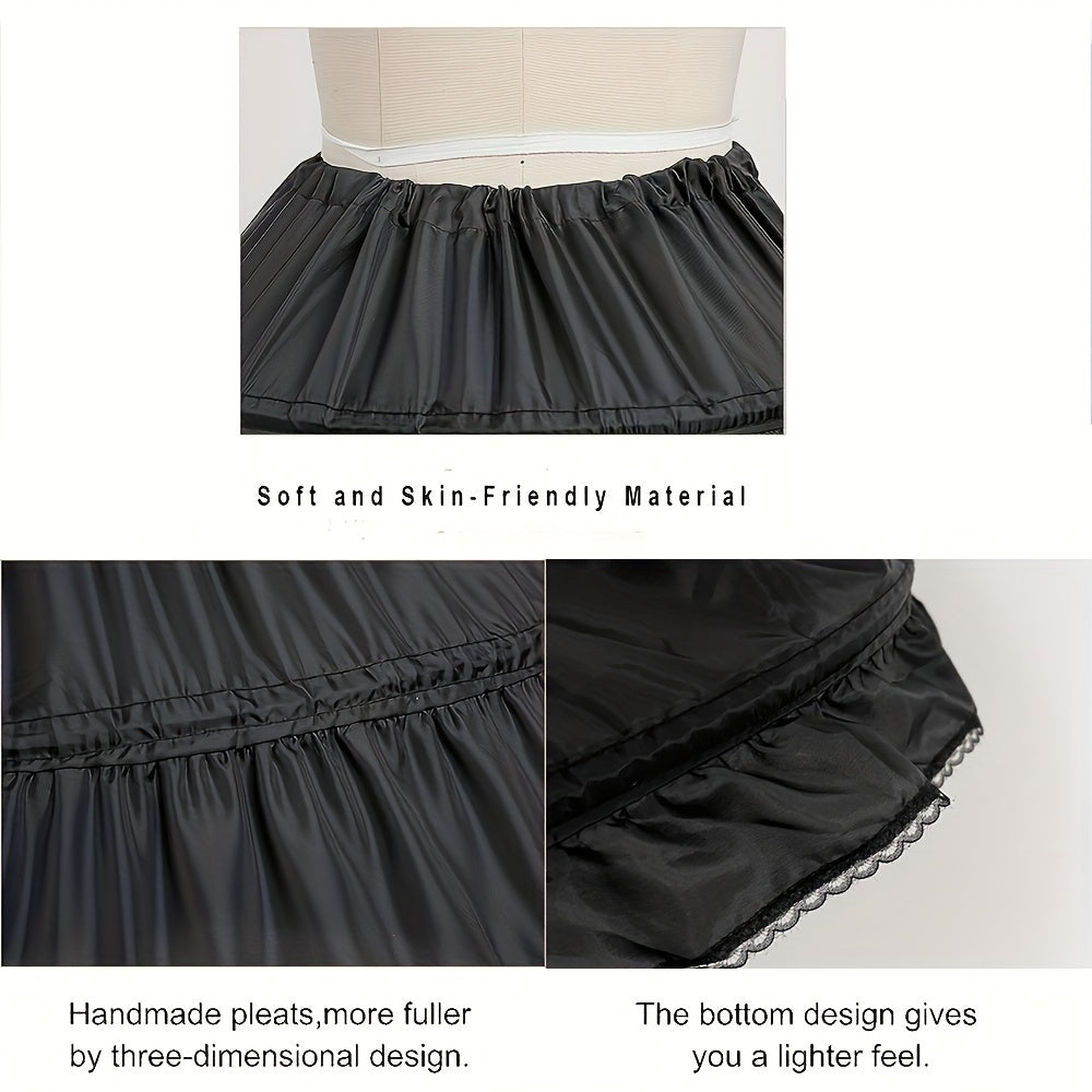 Large Crinoline Dress with 6 Hoops Petticoat for Bridal Wedding Halloween Cosplay Princess