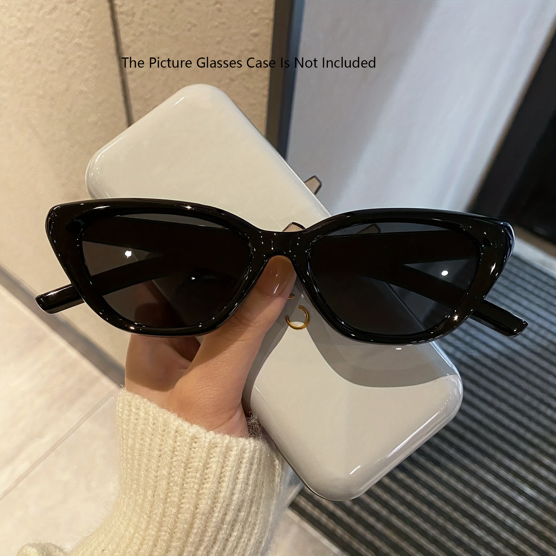 Cat Eye Fashion Glasses with Star Punk Design for Beach Party Hiking and Clubwear