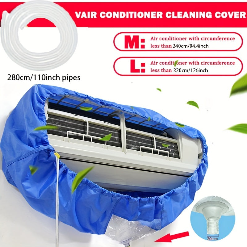 Large Air Conditioner Cleaning Cover 95-130cm Reusable Water Washing Bag