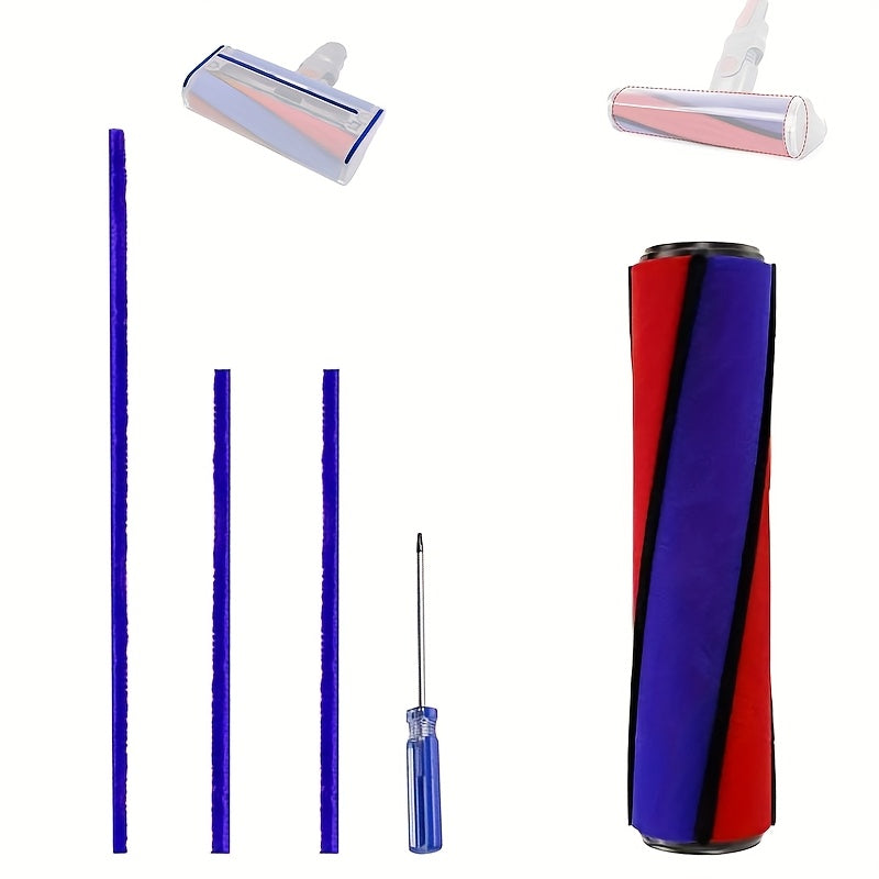 Dyson V6-V11 changyutgichlari uchun yumshoq plush rolik cho'tkasi va yopishqoq lentalar almashtirish to'plami. 3 ta lenta, T8 tornavida va rolik cho'tkasi qismi kiradi.