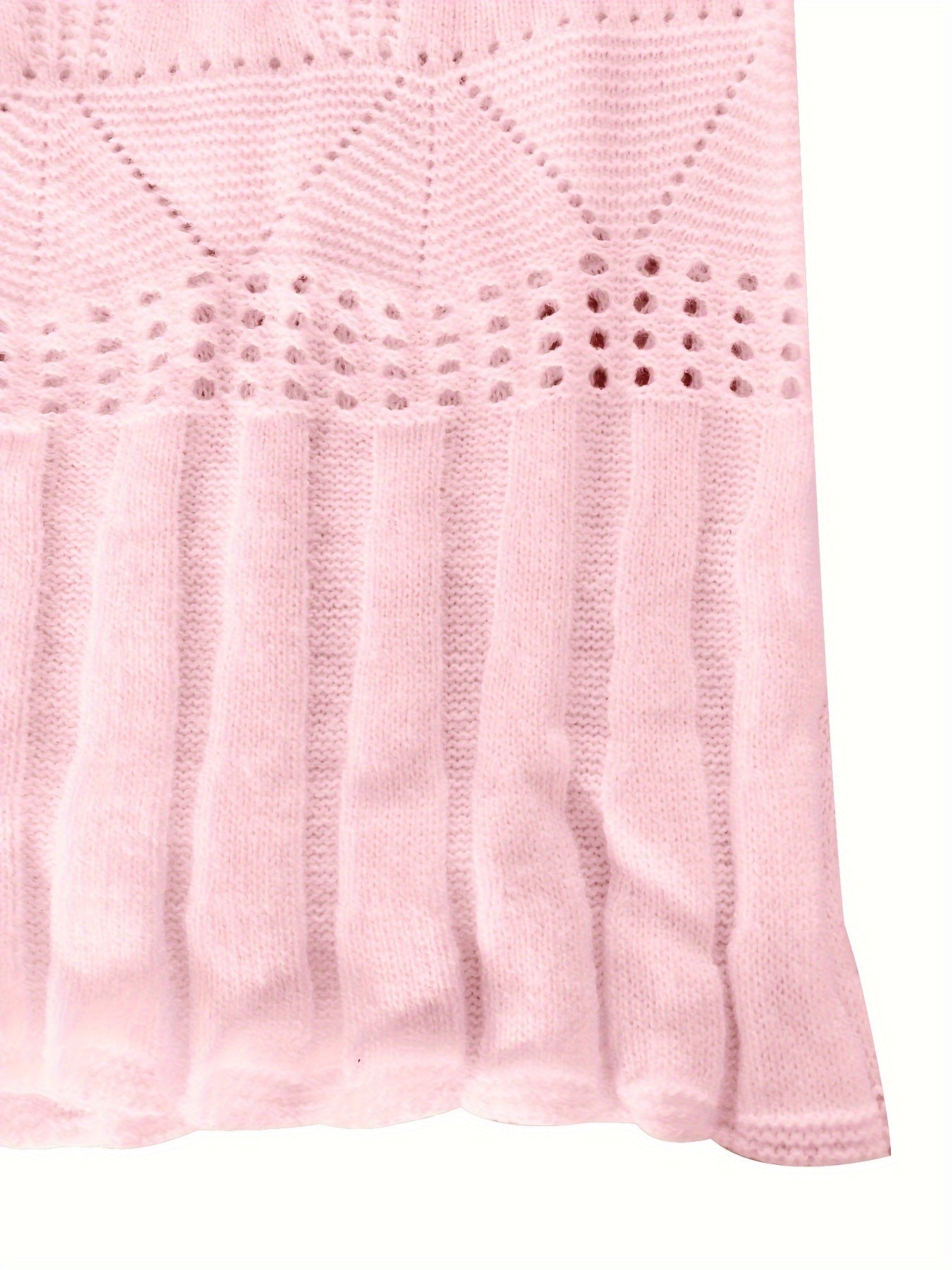 Women's Solid Color Cable Knit Sweater Round Neck Fall Winter Casual Formal