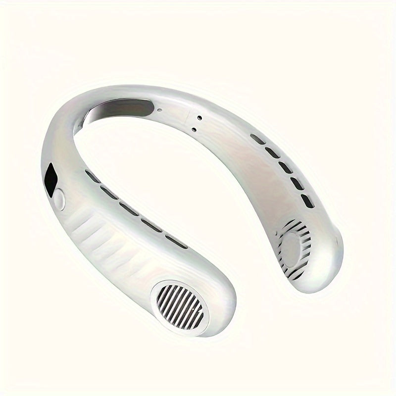 Портативный вентилятор для шеи с 5 скоростями, перезаряжаемый через USB, личный охлаждающий вентилятор