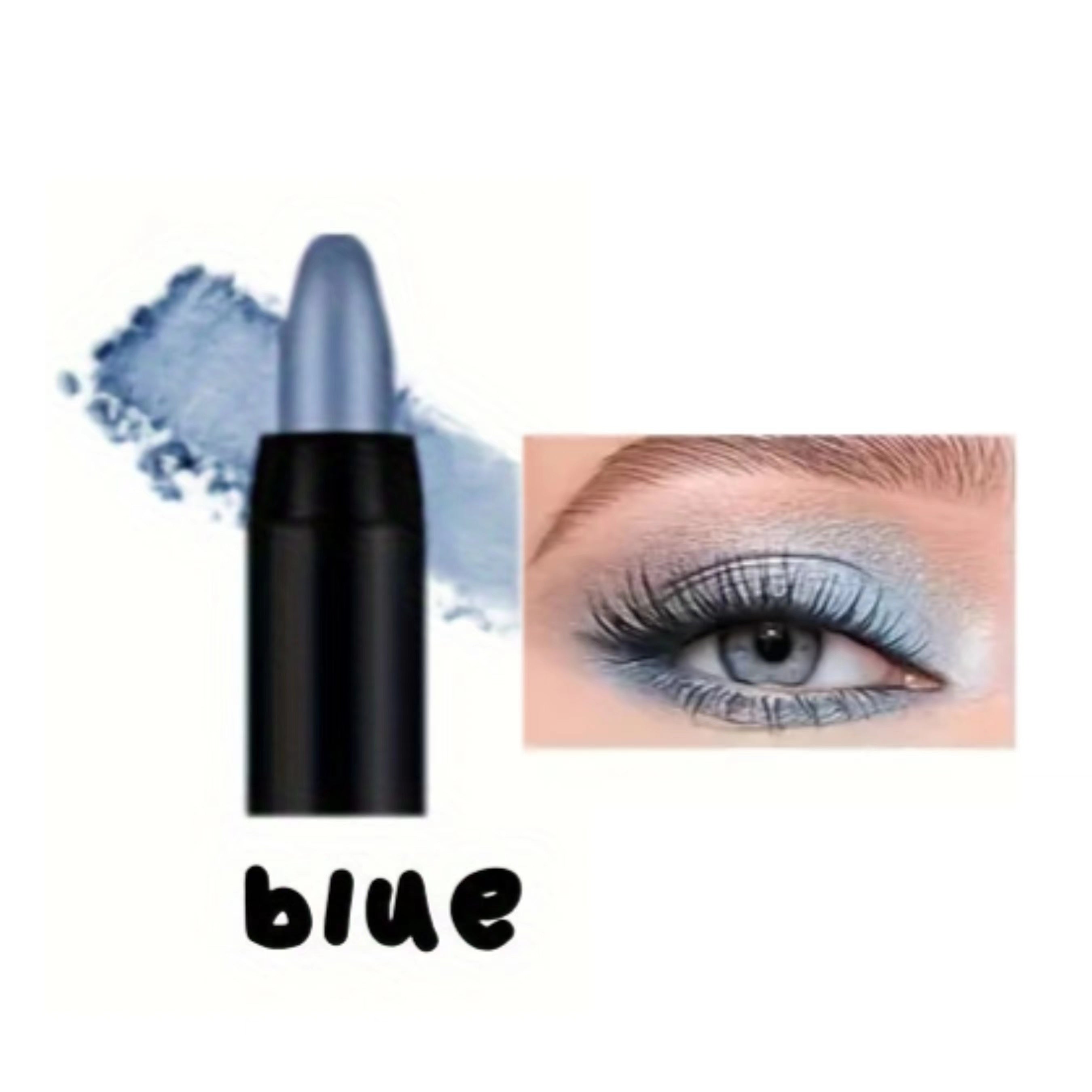 Lápiz de sombra de ojos monocromático con brillo para mujer, resistente al agua, acabado brillante, maquillaje de ojos de alta luminosidad