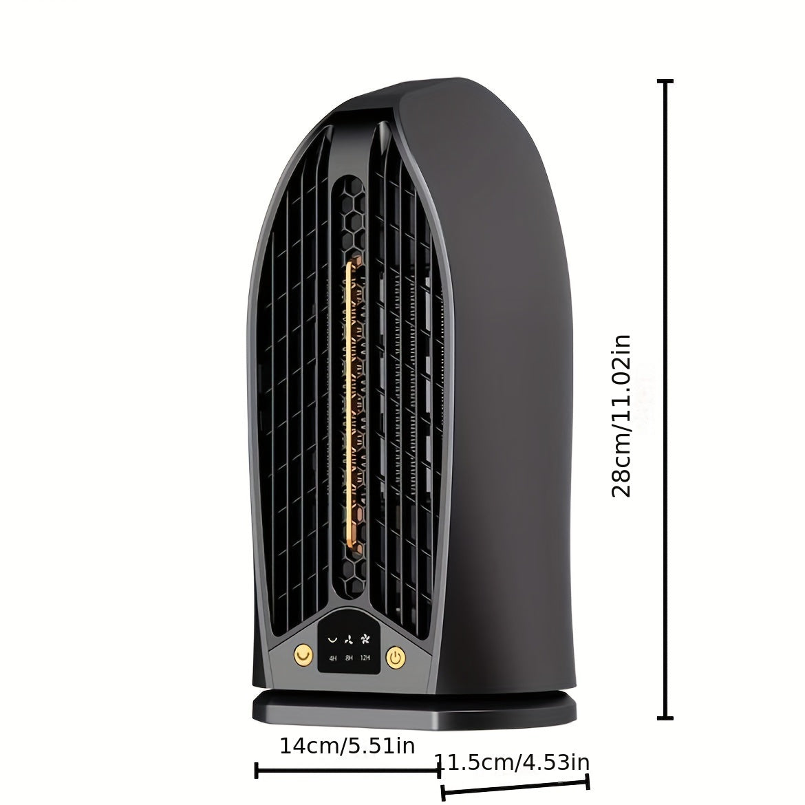 Портативный керамический обогреватель для помещений с функцией колебания и защитой от перегрева