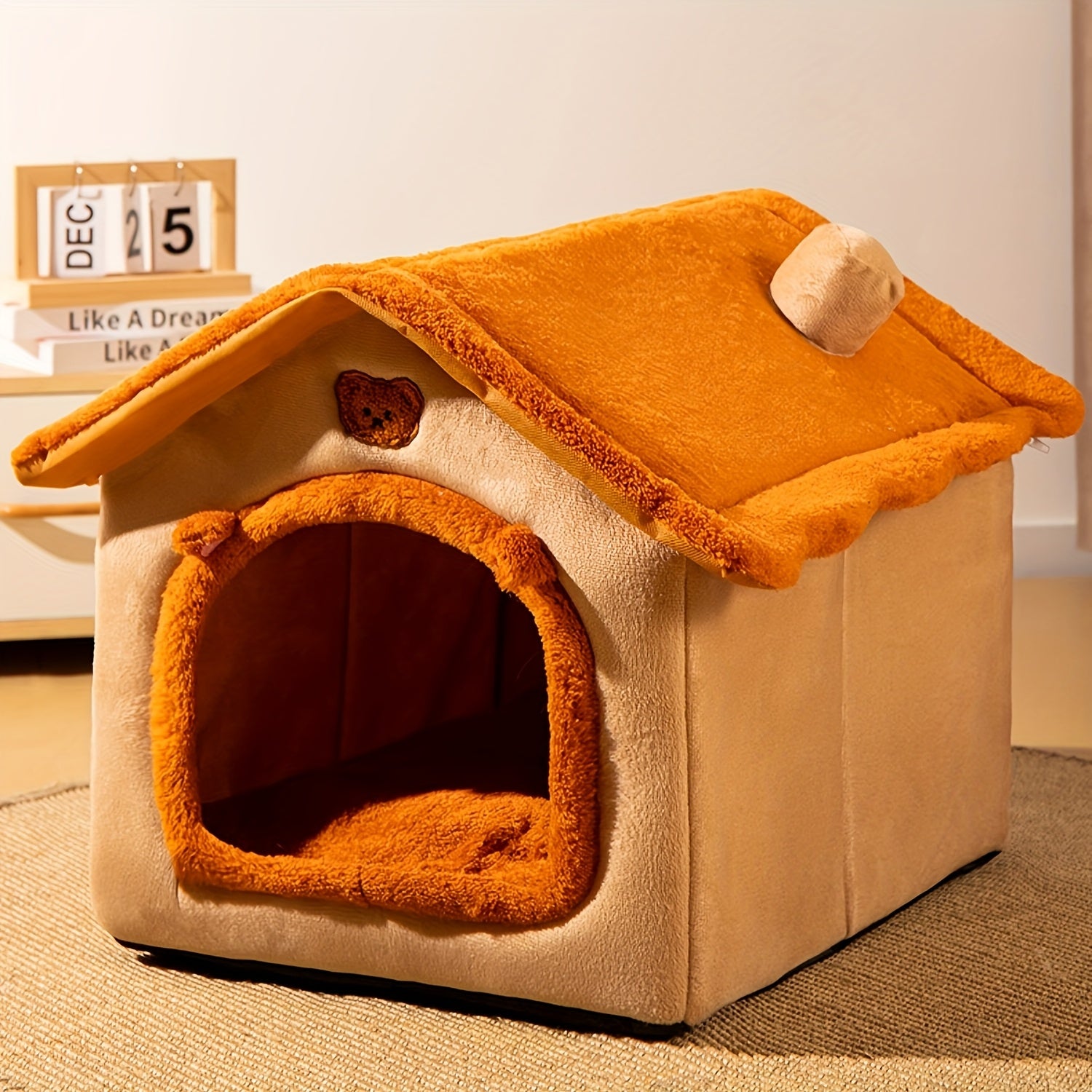 Washable Warm Pet House for Cats and Small Dogs, Detachable, Cozy, Comfortable
