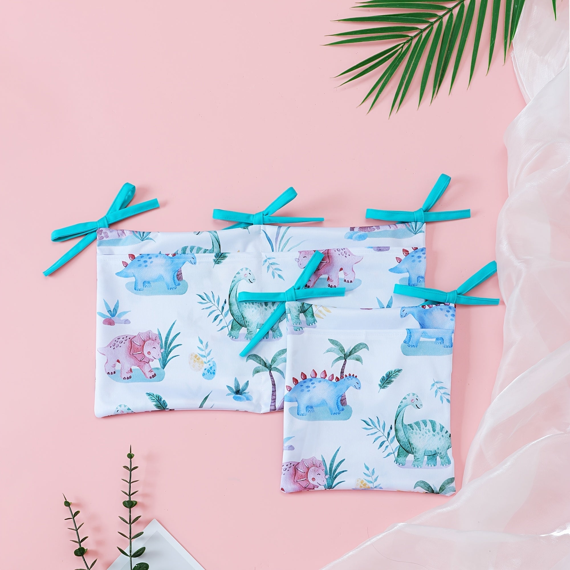 Kids Bedside Storage Organizer with Pockets, Hanging Design, Cute Print