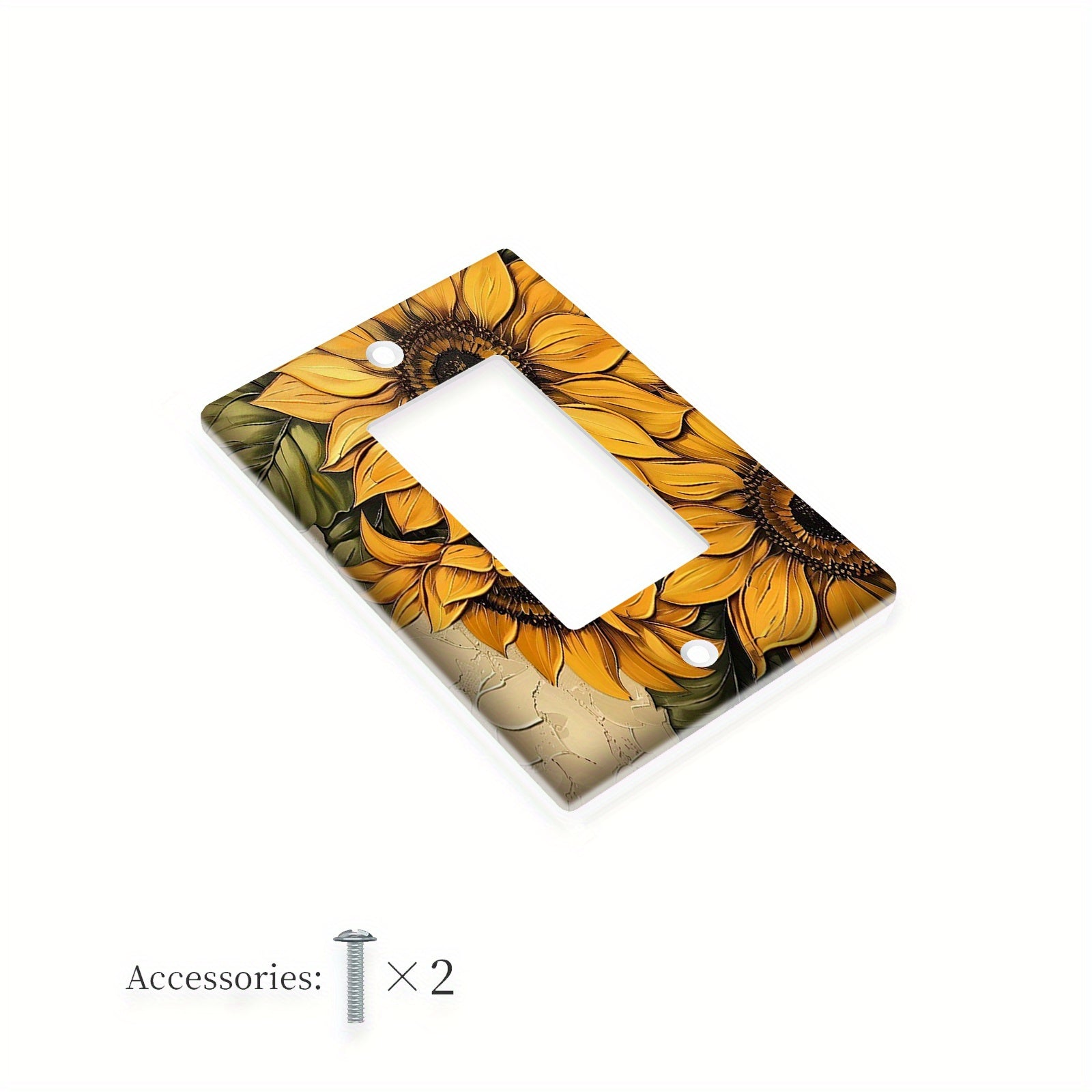 Sunflower Wall Plate Decorative Wall Decor for Bedrooms and Kitchens No Power Needed