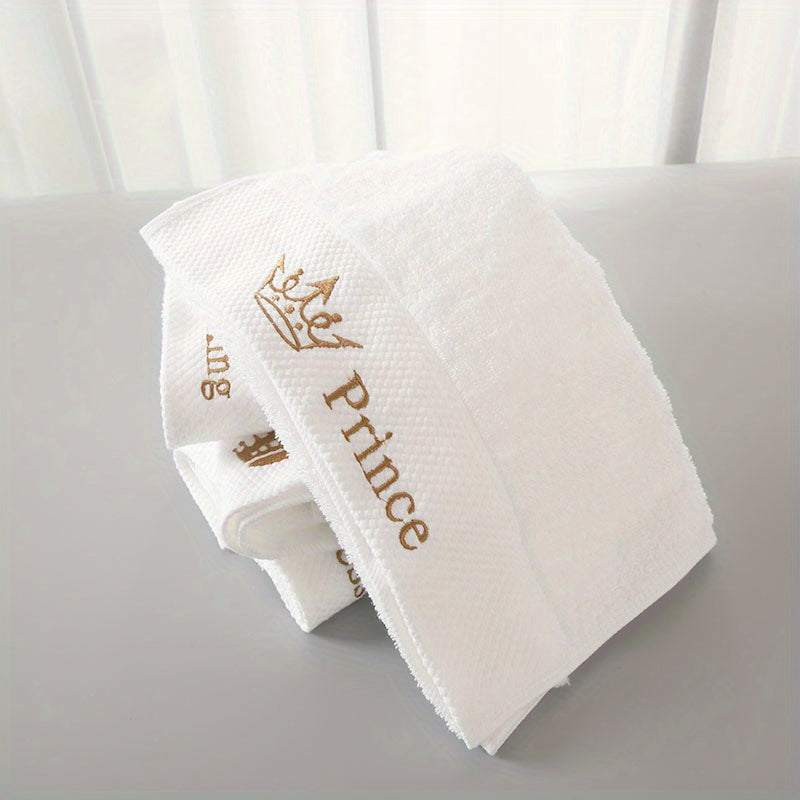 Cotton Bath Towels Soft Absorbent Embroidered for Household and Hotel Use