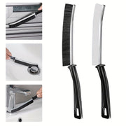 Set of 3 Hard Bristle Gap Cleaning Brushes with Ergonomic Handles for Bathroom and Household Cleaning