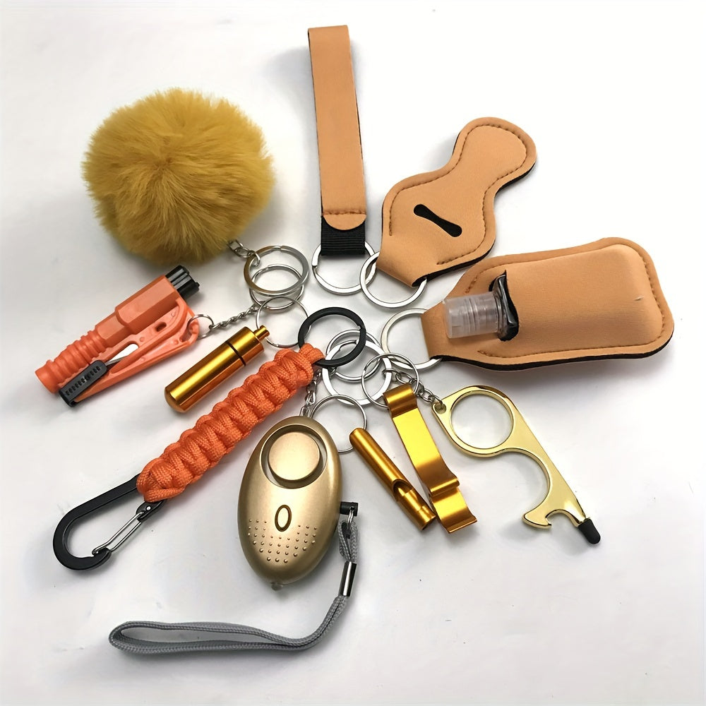 12-частный комплект безопасности: комплект личной безопасности с персональной сигнализацией и защитными аксессуарами - идеальный подарок на День святого Валентина для женщин