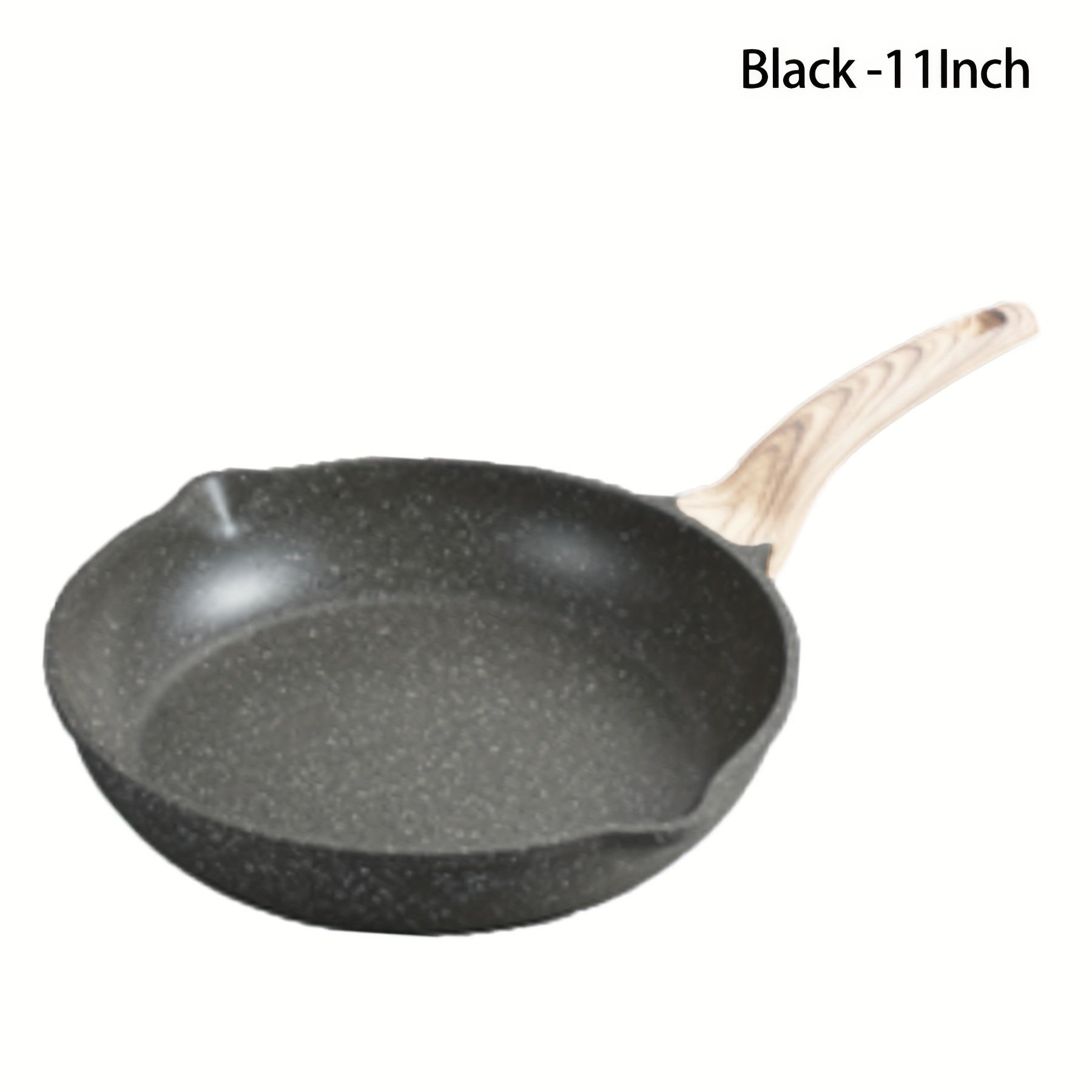 Nova Home yopishqoq qovurish panalari to'plami - 19.81 sm, 24.13 sm va 27.94 sm qovurish panalari, sovuq tutqich bilan, sog'lom tosh idishlardan tayyorlangan, induktsion pishirish uchun mos, PFOA dan xoli, yog'och tutqichga ega.