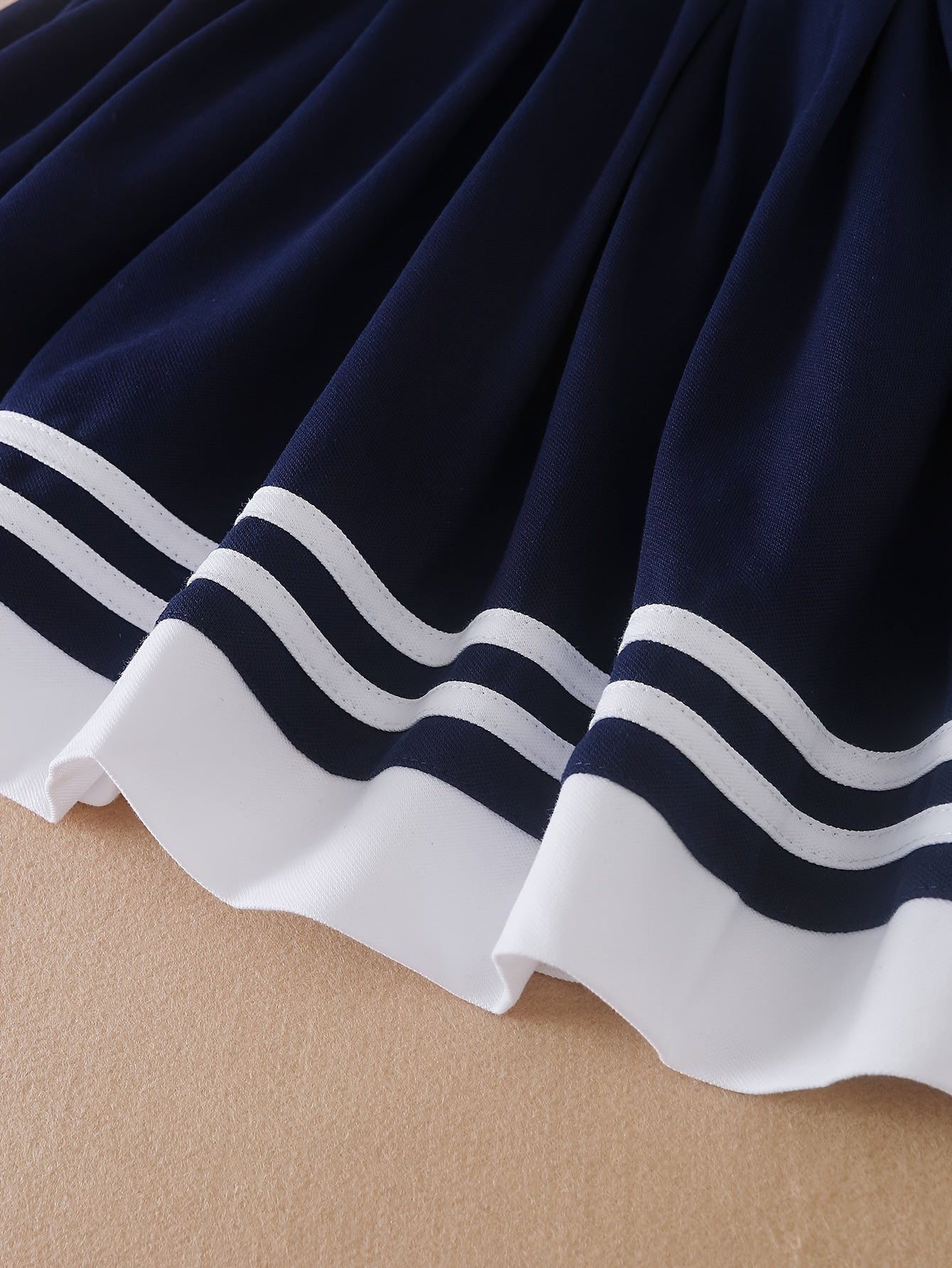 Girls Cotton Short Sleeve Dress with Collar for Summer Party and Gift