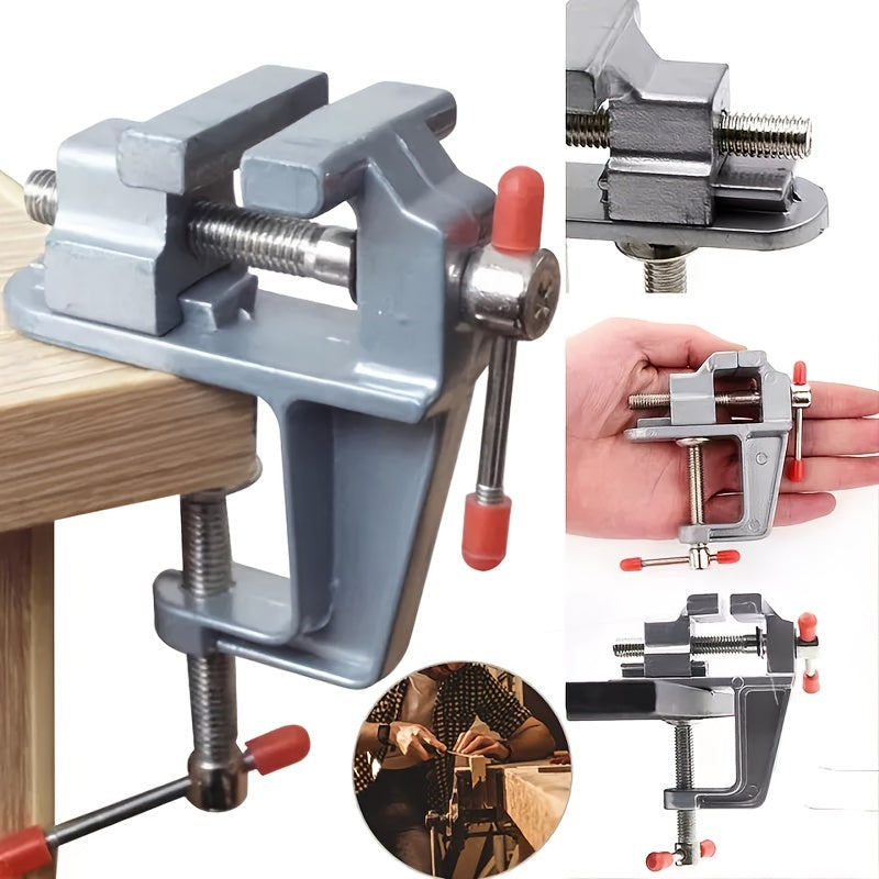 Mini Miniature Bench Vise for DIY Woodworking Jewelry Crafts Aluminum Steel