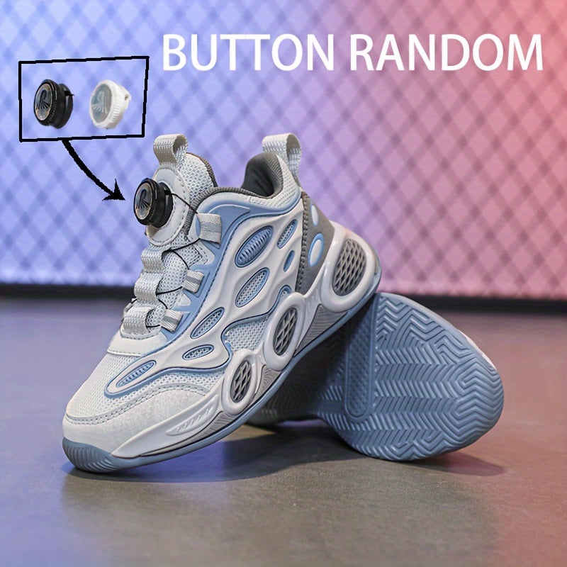 Детские сетчатые кроссовки с регулируемой пряжкой и подошвой из ЭВА для спорта и повседневной носки, черные и белые