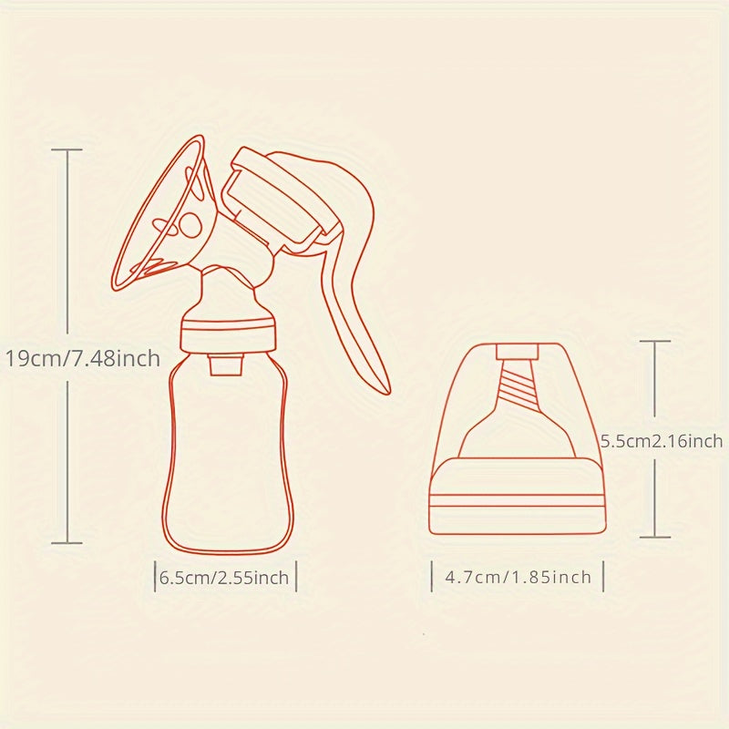 Portable Manual Breast Pump for Postpartum Women High Suction Painless Milking Machine