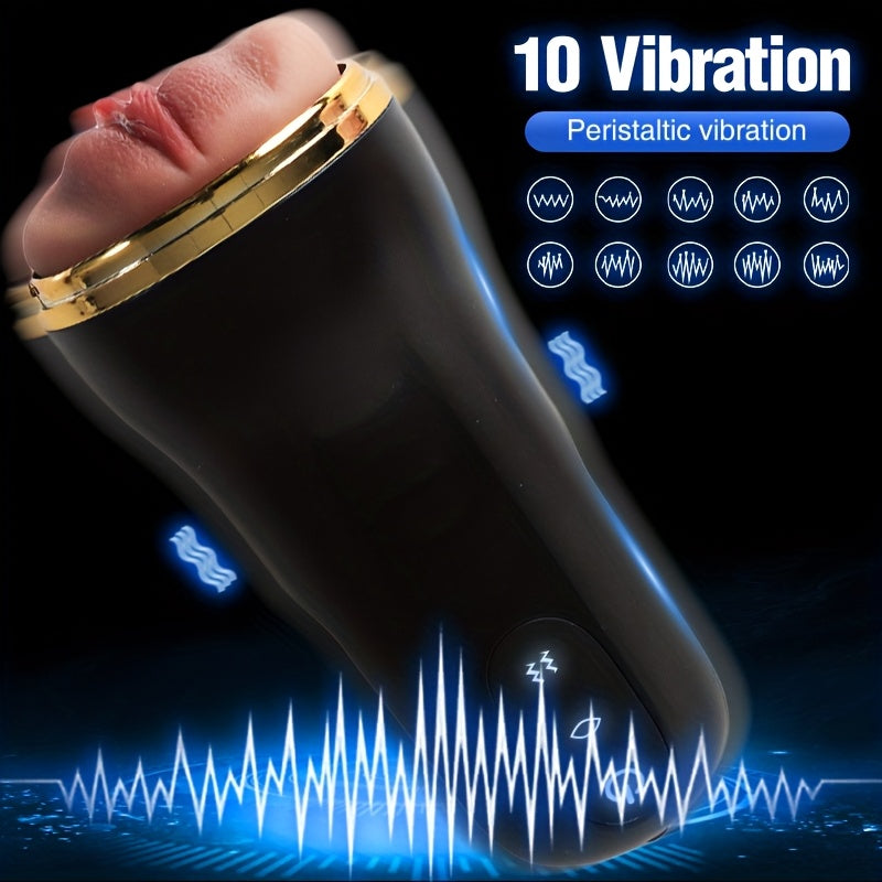 Male Adult TPE Rechargeable Vibrating Cat Ear Stimulator