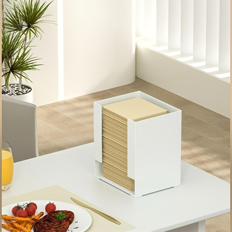 Yaponcha uslubdagi plastik saqlash tashkilotchisi - qulayliklar uchun ko'p funksiyali dispenser, bir martalik stakanlar, to'qimalar, pampers, ichki kiyimlar va yuz to'qimalari uchun - oshxona va kafe foydalanishi uchun mukammal