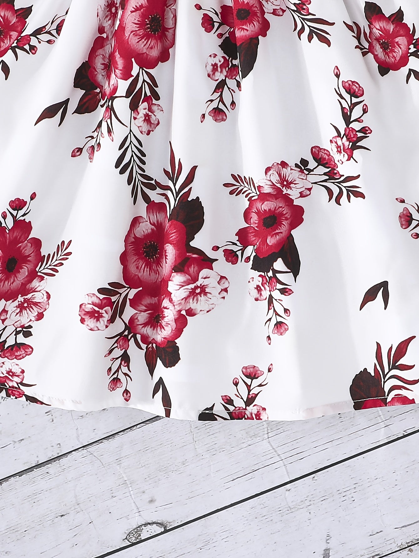 Girls' 2-Piece Floral Sundress and Ruffle Cardigan Outfit for Spring Fall Casual