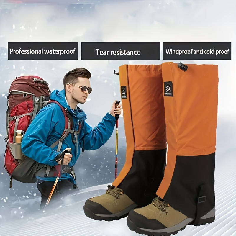 Waterproof Snow Gaiters for Hiking Walking Mountain Climbing Adjustable Fit