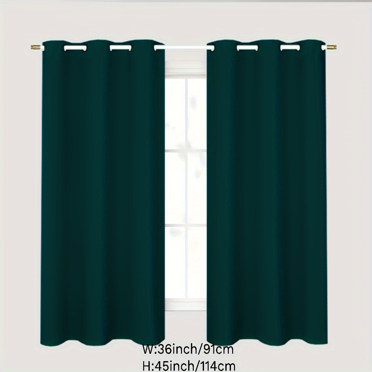 Gray Blackout Curtains for Bedroom Living Room Thermal Insulation Noise Reduction 1PC