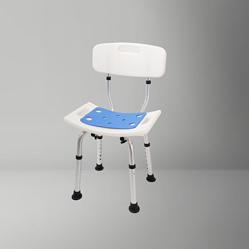 Aluminum Non-Slip Bath Chair for Elderly Pregnant Women and Kids No-Drill Shower Stool for Bathroom