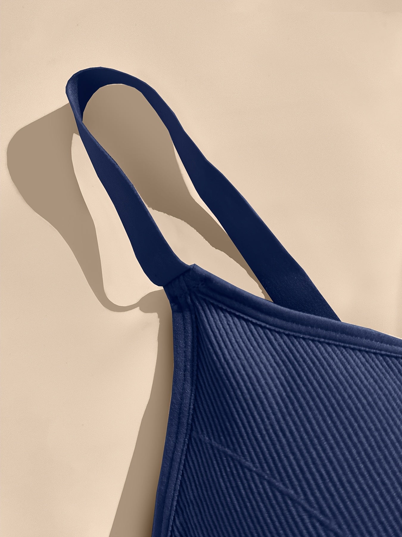 Women's Plus Size Ribbed Sports Bras Tank Tops 5 Pack Backless Wire-Free