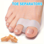 Unisex Silicone Toe Separators with Loops Flexible Reusable Foot Care