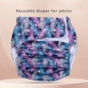 Reusable Adult Diaper for Elderly with Adjustable Waist Leak-Proof Water Leakage Protection