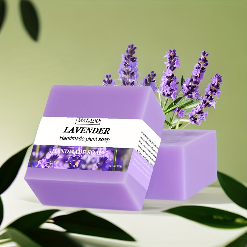 100g Lavanda Efir Moyi Sabuni kattalar uchun, soya qo'shilmasdan qo'l bilan tayyorlangan, lavanda bilan hidlangan, barcha teri turlari uchun mos.